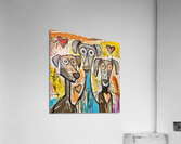 New Art 226 three dog faces  Acrylic Print
