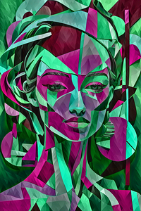 New Art 278 Woman face