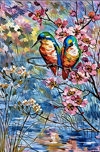 New Art 315 Two Birds not Ai
