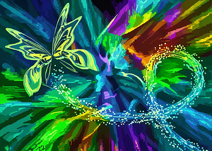 New Art 328 Butterfly abstract