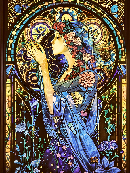 stained glass window 19  Print