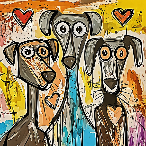 New Art 226 three dog faces ?>