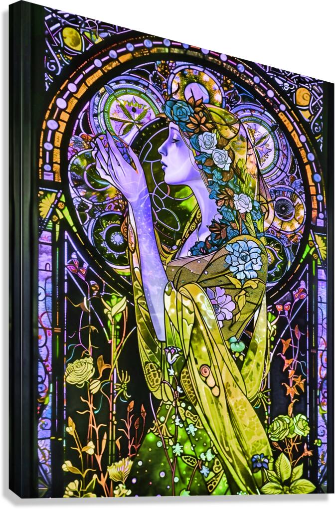 stained glass window 15  Canvas Print