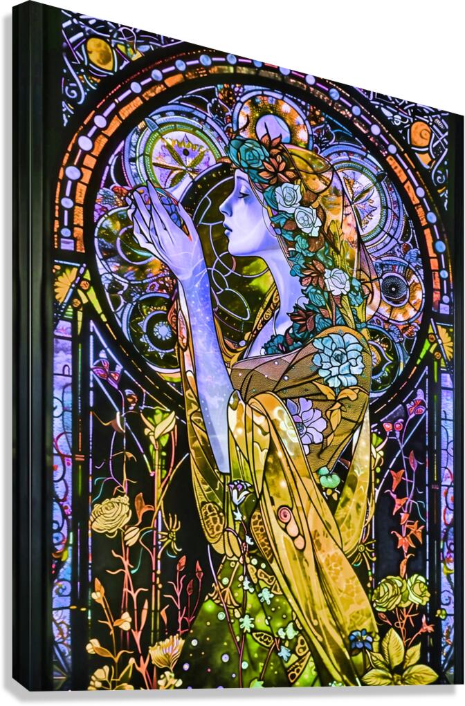 stained glass window 17  Canvas Print