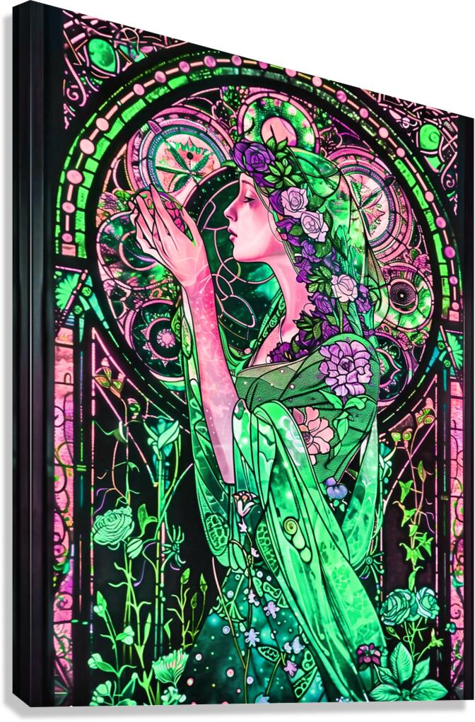 stained glass window 16  Canvas Print