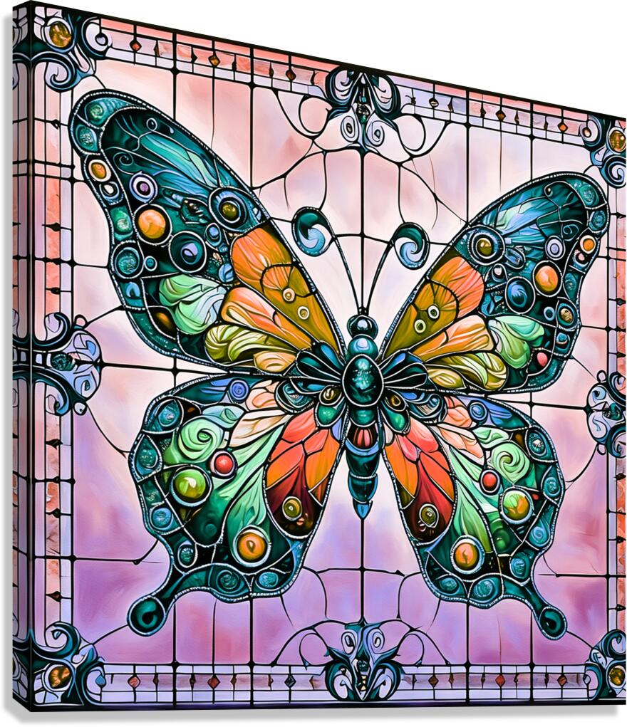 Stained Glass 143  Canvas Print
