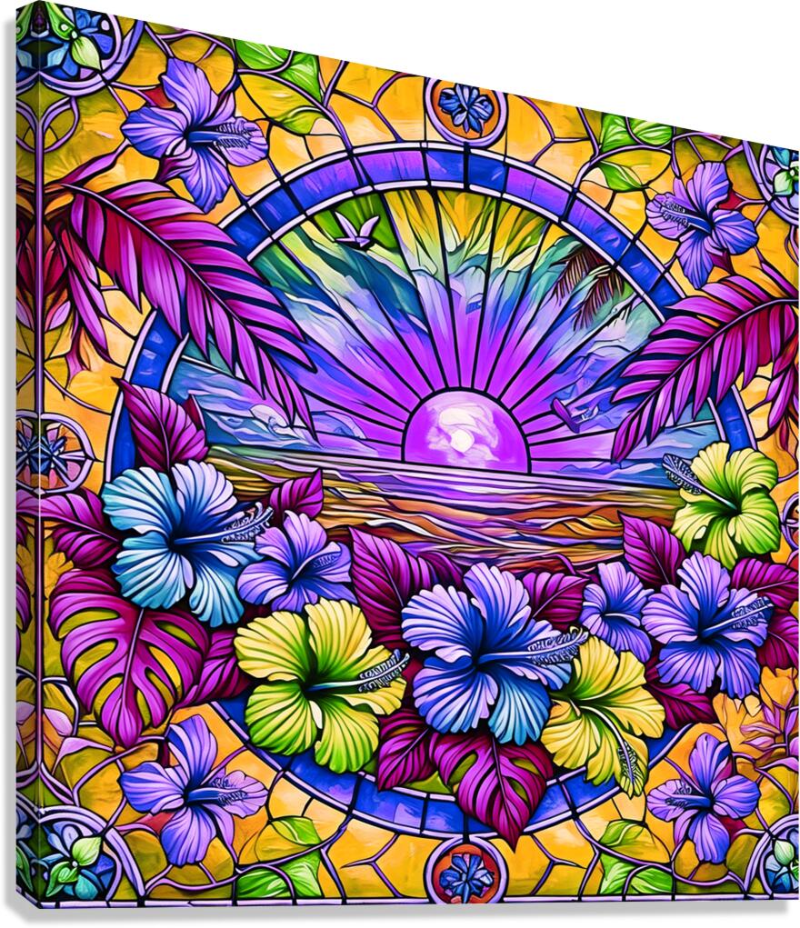 Stained Glass 154  Canvas Print