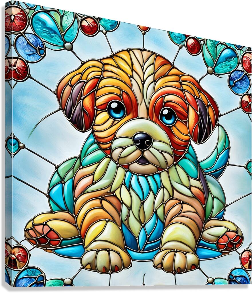 Stained Glass 135  Canvas Print