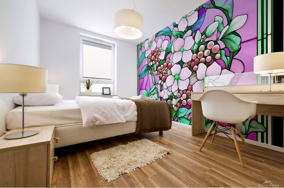 Stained Glass Window 23 Mural print
