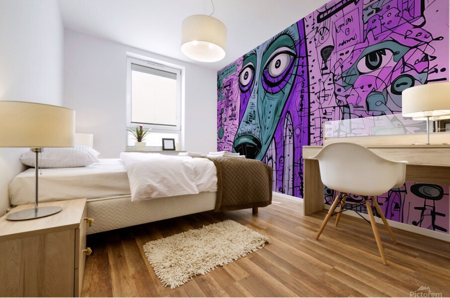 New Art 247 dog face Mural print