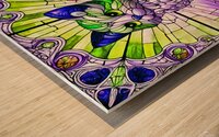Stained Glass 151 Wood print